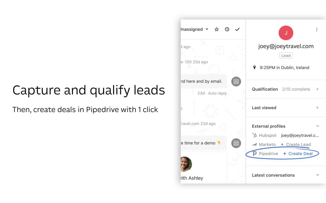 Intercom for Pipedrive