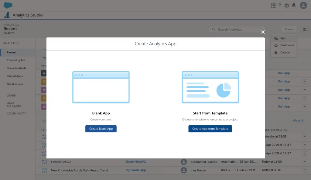 Create Analytics App
