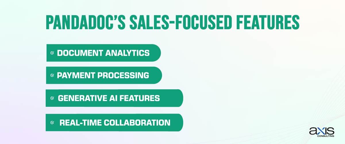 Sales-Focused Features of PandaDoc