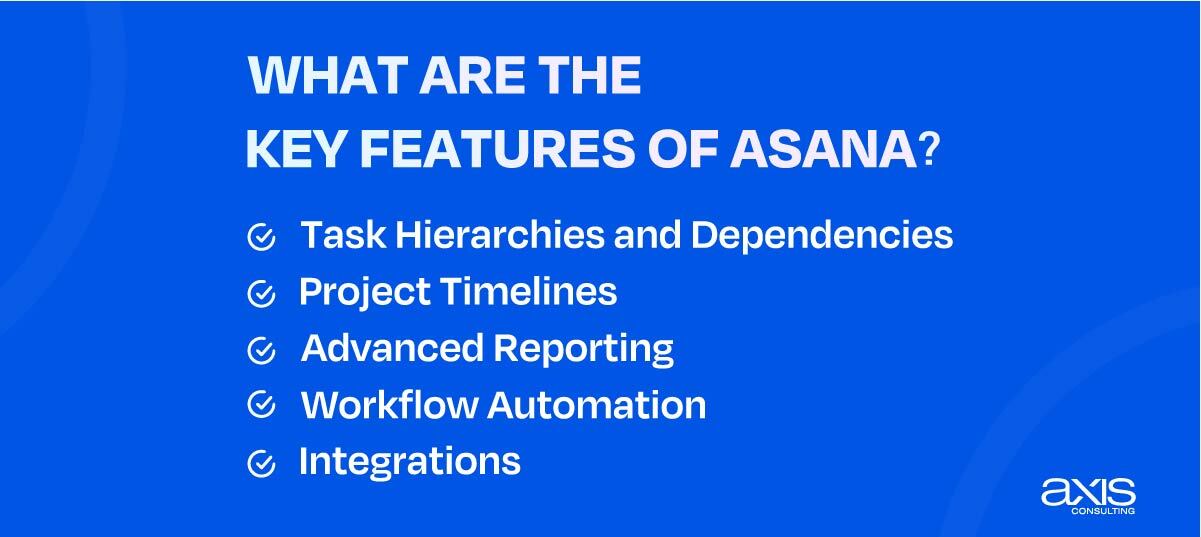 what are the key features of Asana