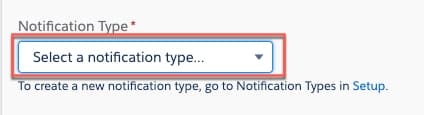 Select Notification Type