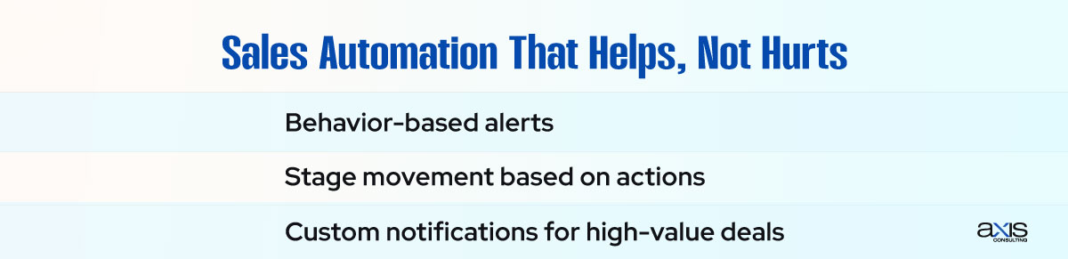 Sales Automation That Helps Not Hurts