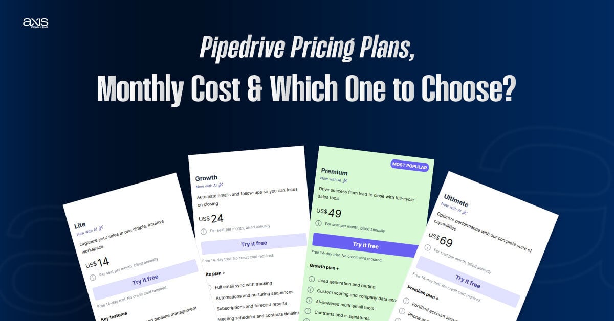 Pipedrive Pricing Plans Monthly Cost & Which One to Choose