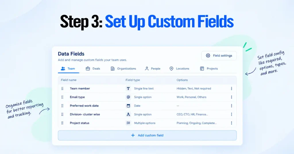 Set Up Custom Fields